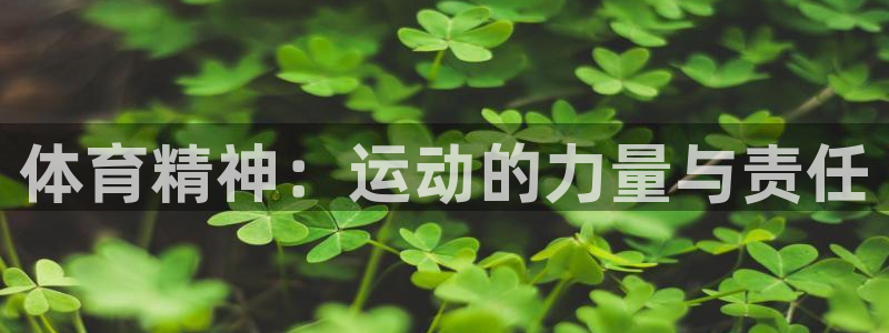 球速体育：体育精神：运动的力量与责任